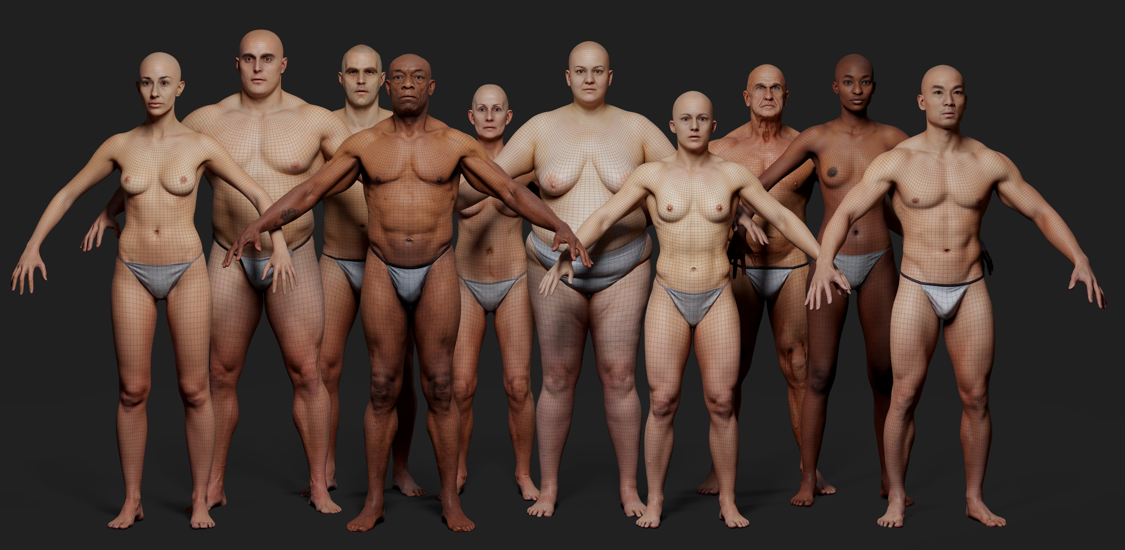 Body scans 3d models